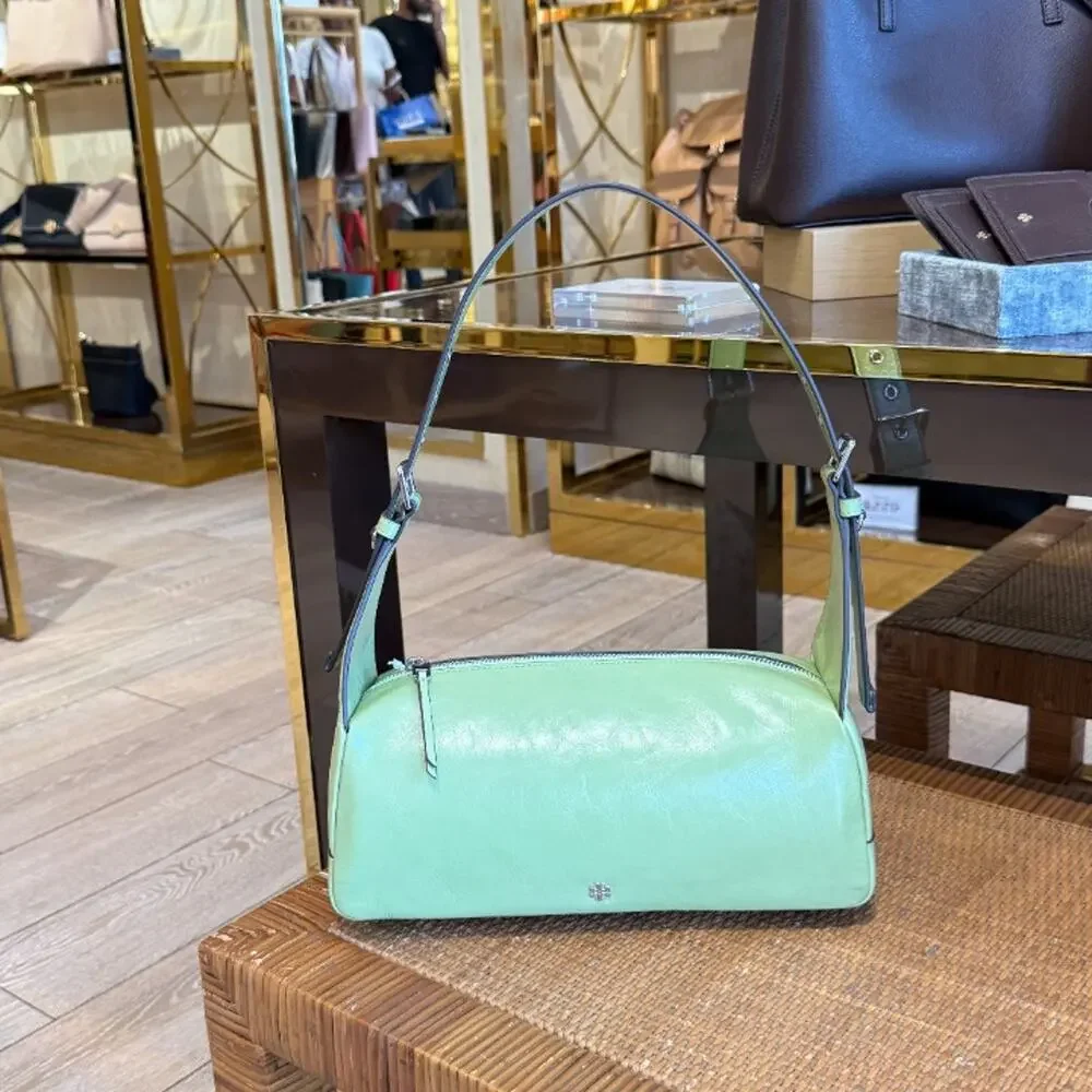Tory Burch Rory Glazed Shoulder Bag 182691 $450 Frond